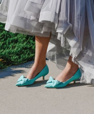 Women's Orana Wide Width Pointed Toe Kitten Heel Pumps