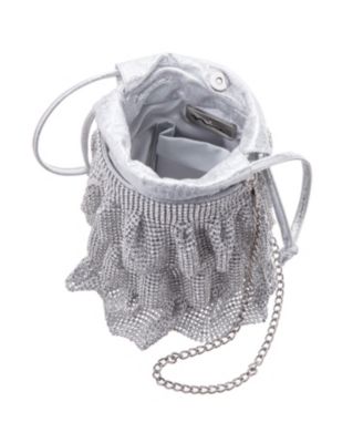 4 Tired Crystal Mesh Pouch Bag