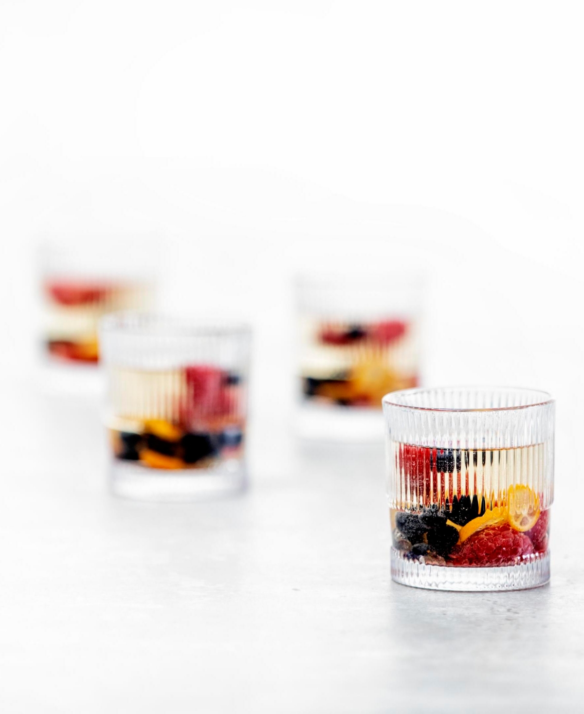 Fortessa Noho Double Old-fashioned 9.85-oz. Glasses, Set Of 4 In Amber