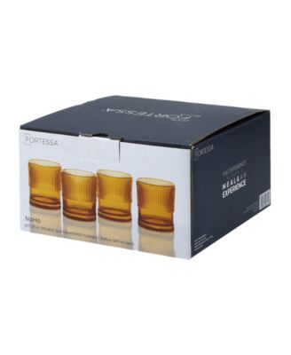 NoHo Double Old-Fashioned 9.85-oz. Glasses, Set of 4