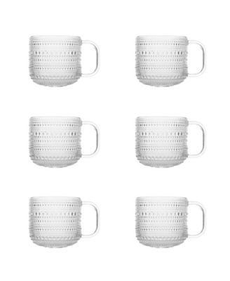 Jupiter Clear Coffee Cup 12oz, Set of 6
