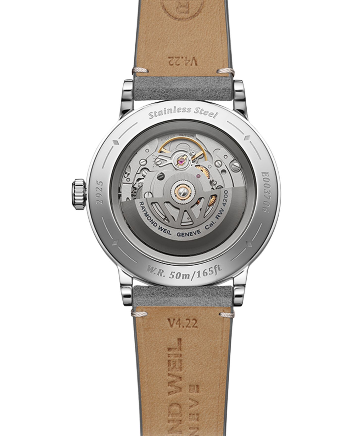 Мужские часы Raymond Weil Swiss Automatic Millesime Gray Leather Strap Watch 40mm — фото 2