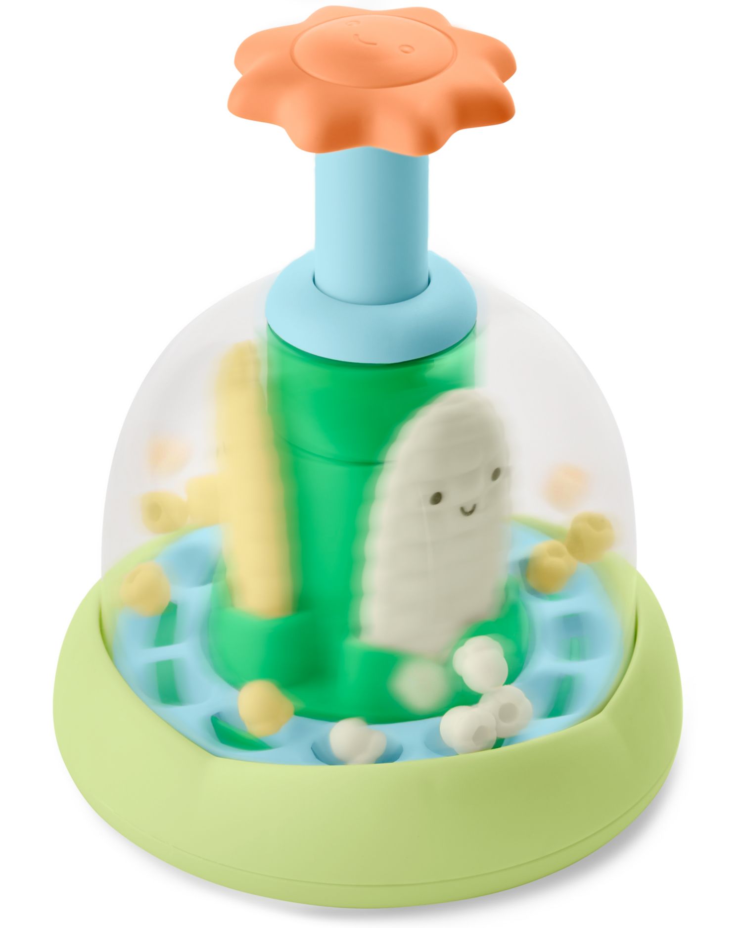 Baby Farmstand Cause and Effect Fine Motor Push and Spin Toy