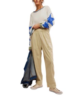 Free People - Women's Preppy Poplin High-Rise Pull-On Pants