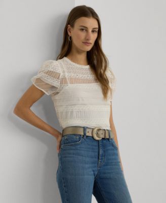 Mesh puff top online