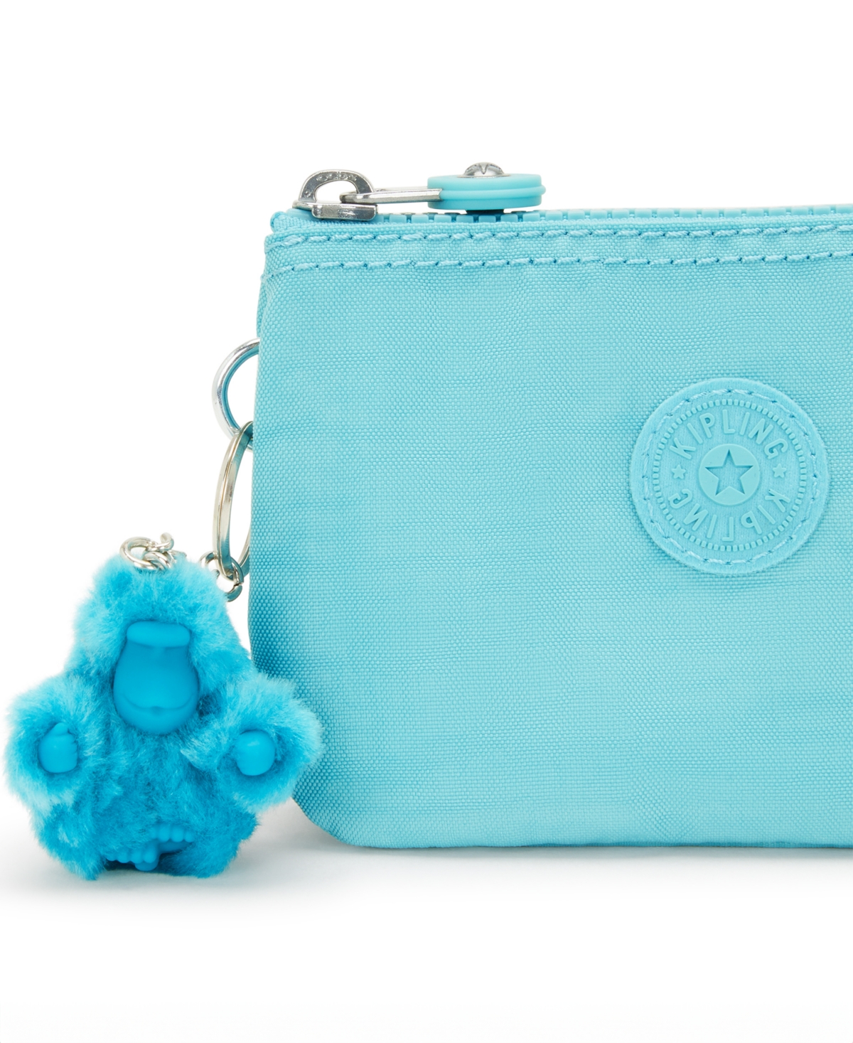 Kipling Creativity Small Pouch With Keychain In Blue Bleu 2