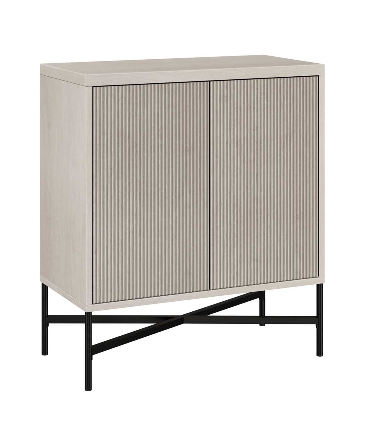 Hudson & Canal Brighton 28" Wide Rectangular Accent Cabinet In Alder White In Alder White