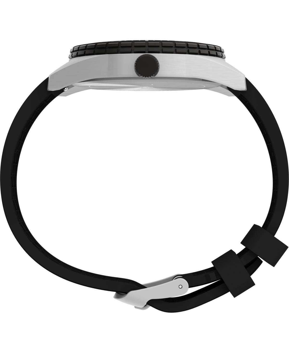 Timex Men's Expedition Field Analog Solar Black Silicone Strap 43mm Round Watch In Black
