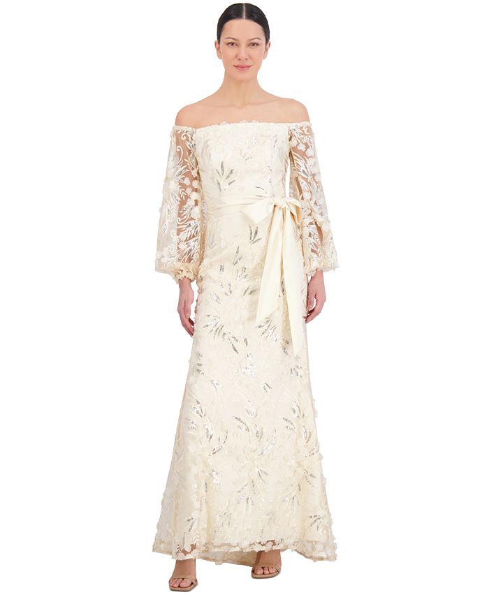 Robe Cocktail BCBG MAX AZRIA – Courte à Manches Courtes, Broderies Et Sequins, Taille M, Neuve Avec étiquettes