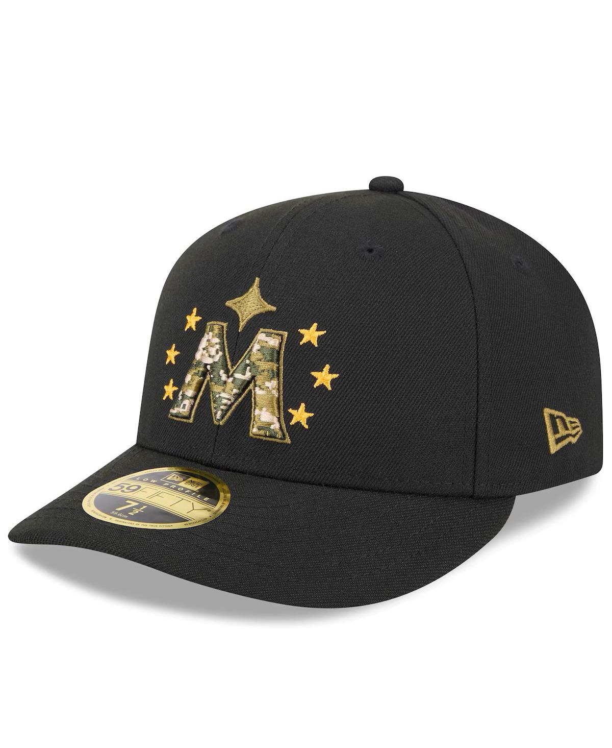 New Era Men'sMinnesota Twins 2024 Armed Forces Day Low Profile 59FIFTY Fitted Hat - Black