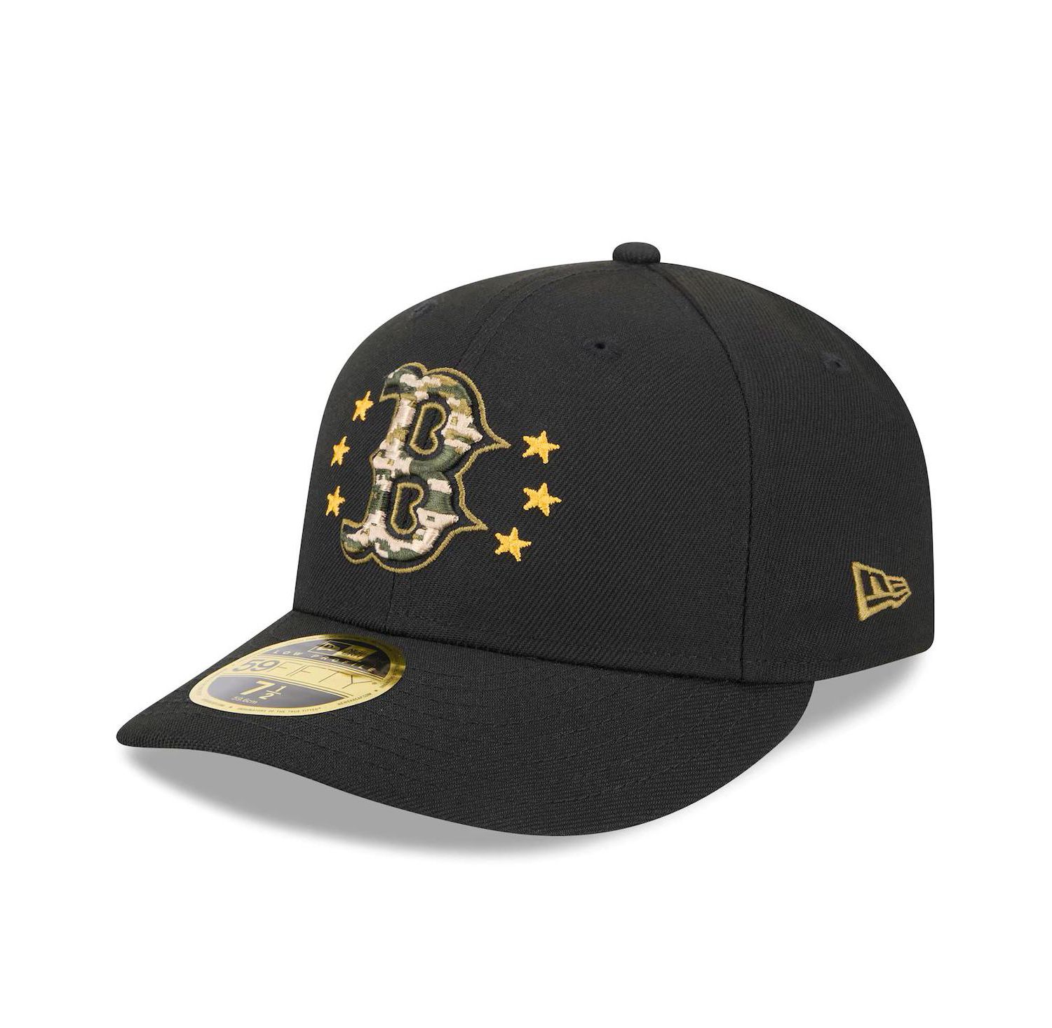 Men's Black Boston Red Sox 2024 Armed Forces Day Low Profile 59FIFTY Fitted Hat