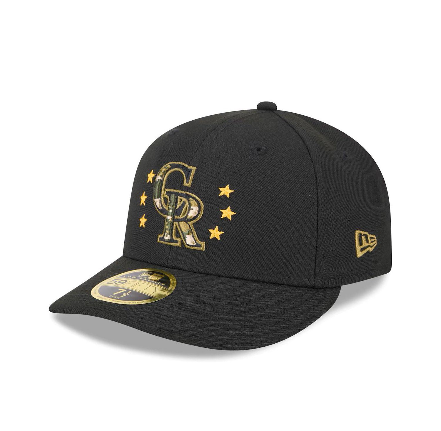 Men's Black Colorado Rockies 2024 Armed Forces Day Low Profile 59FIFTY Fitted Hat