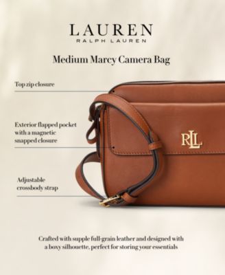 Lauren Ralph Lauren Leather Marcy Camera Bag - Macy's