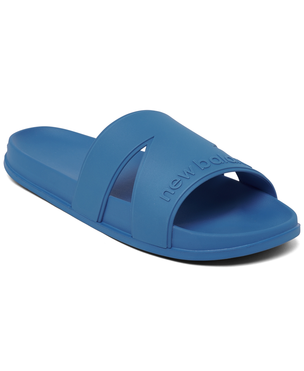 Shop New Balance Men's 200 Slide Sandals From Finish Line In Blue Oasis