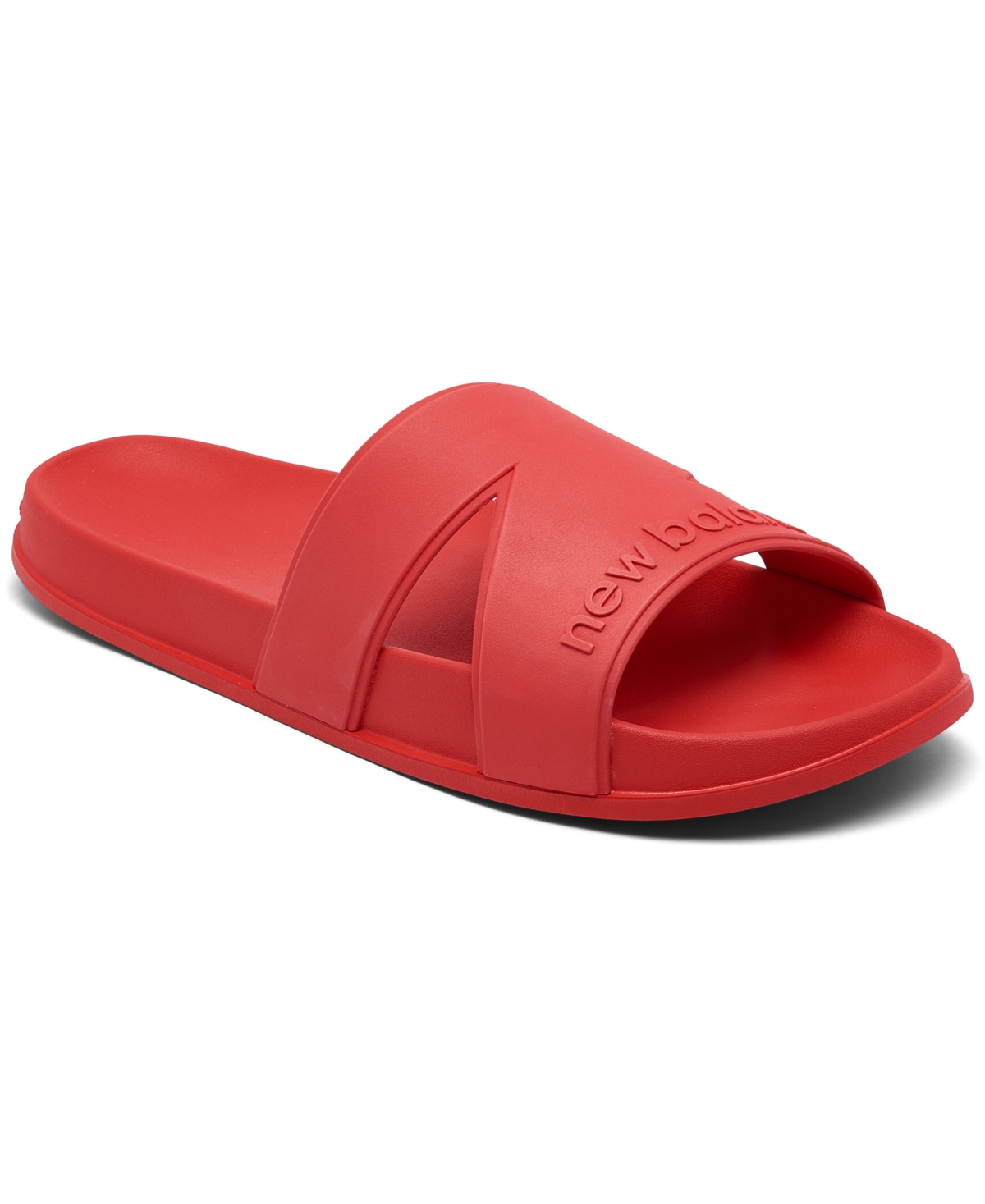 Shop New Balance Men's 200 Slide Sandals From Finish Line In True Red