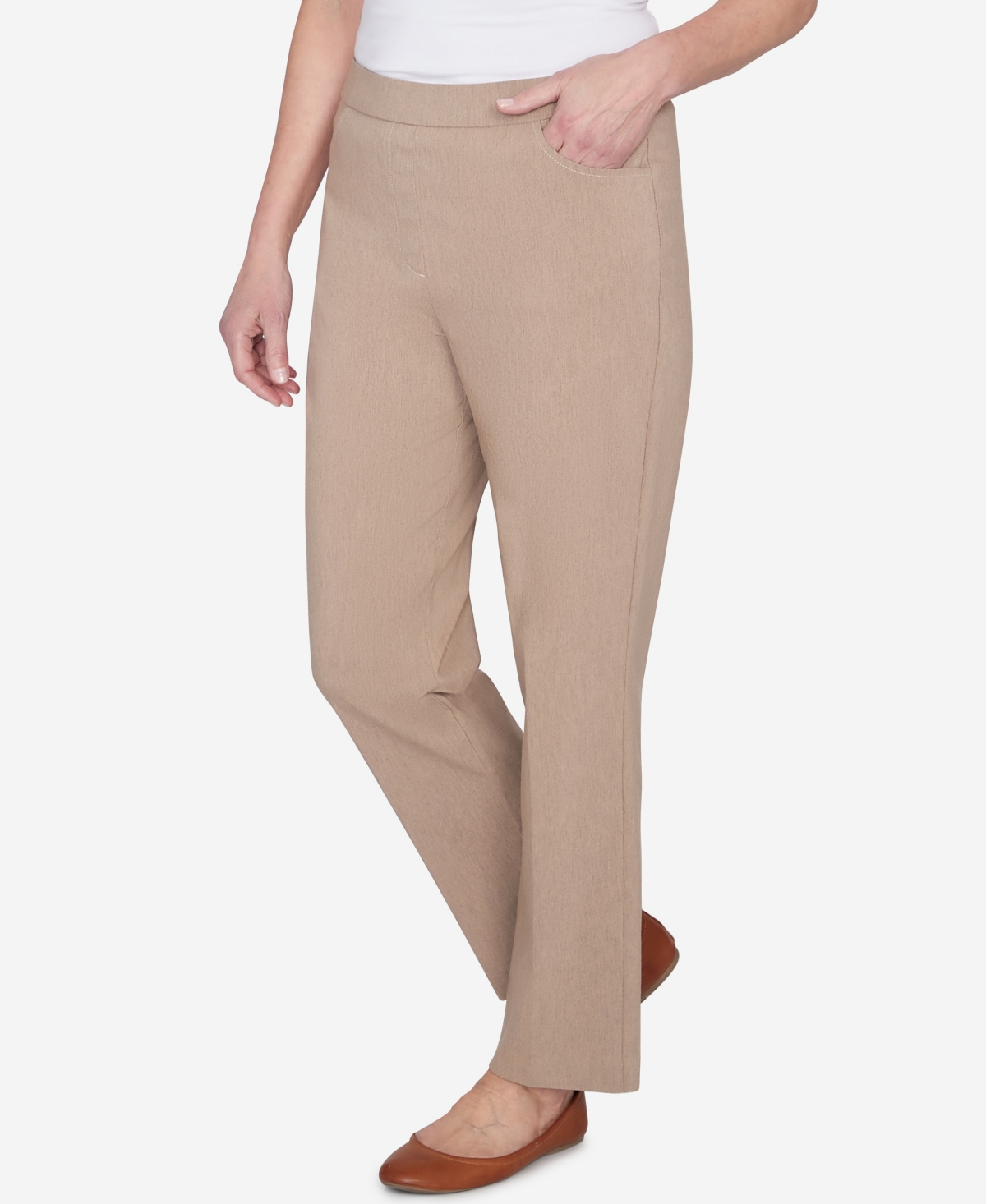 Alfred Dunner Petite Charm School Pull On Classic Charmed Pant, Petite & Petite Short