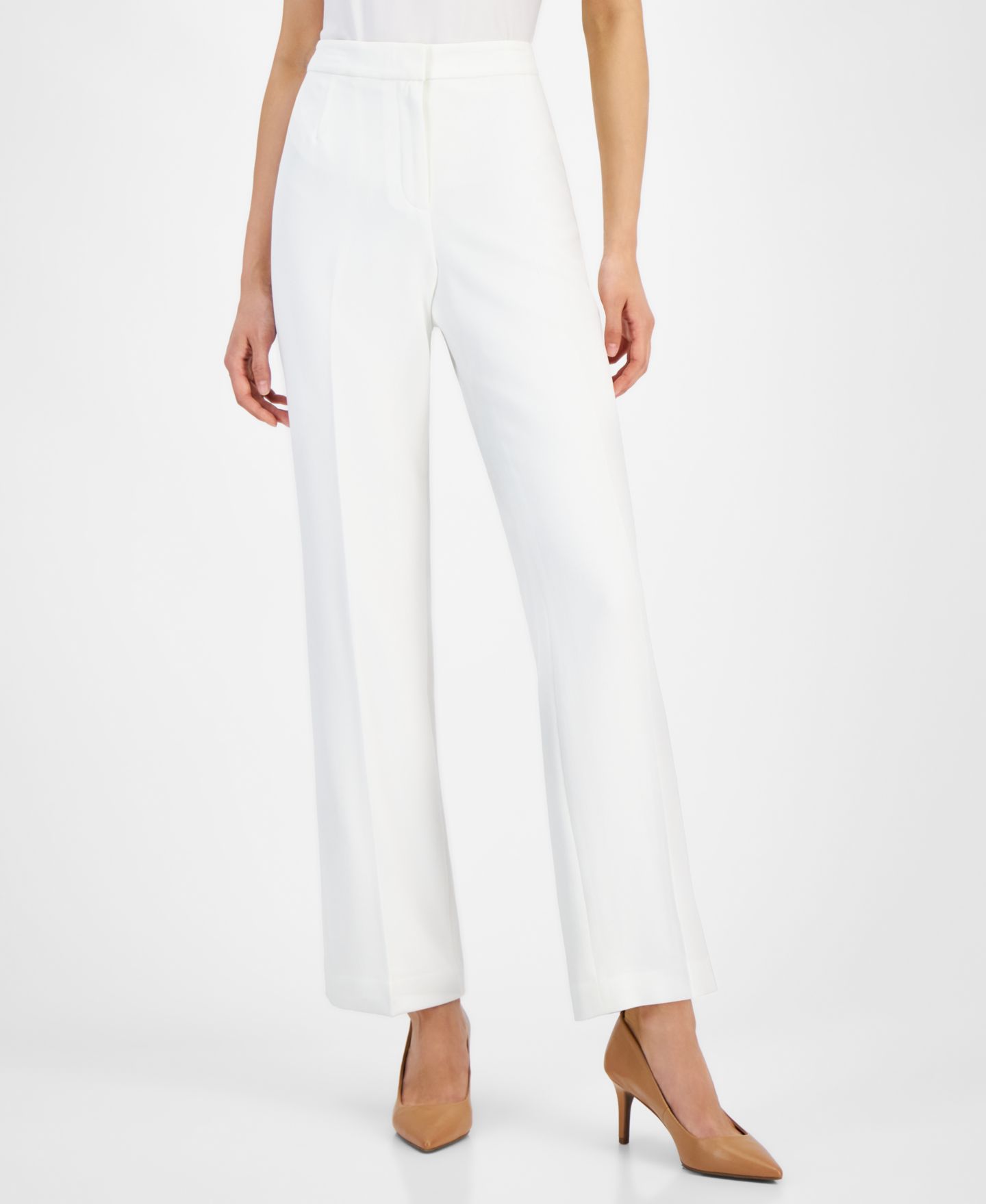 Женские брюки Kasper Kate Straight Leg Pant, цвет: Ванильный ледяной — фото 5