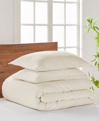 Cloud Waffle Textured 3-Pc. Comforter Set, King/California King