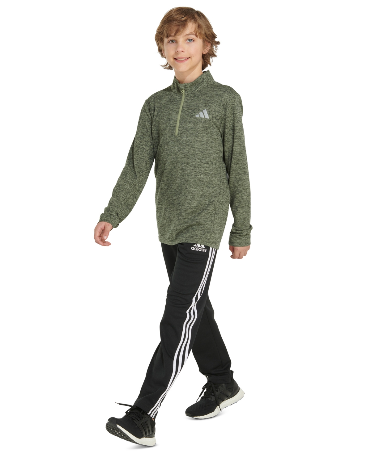 adidas Big Boys All Sport Quarter-Zip Pullover