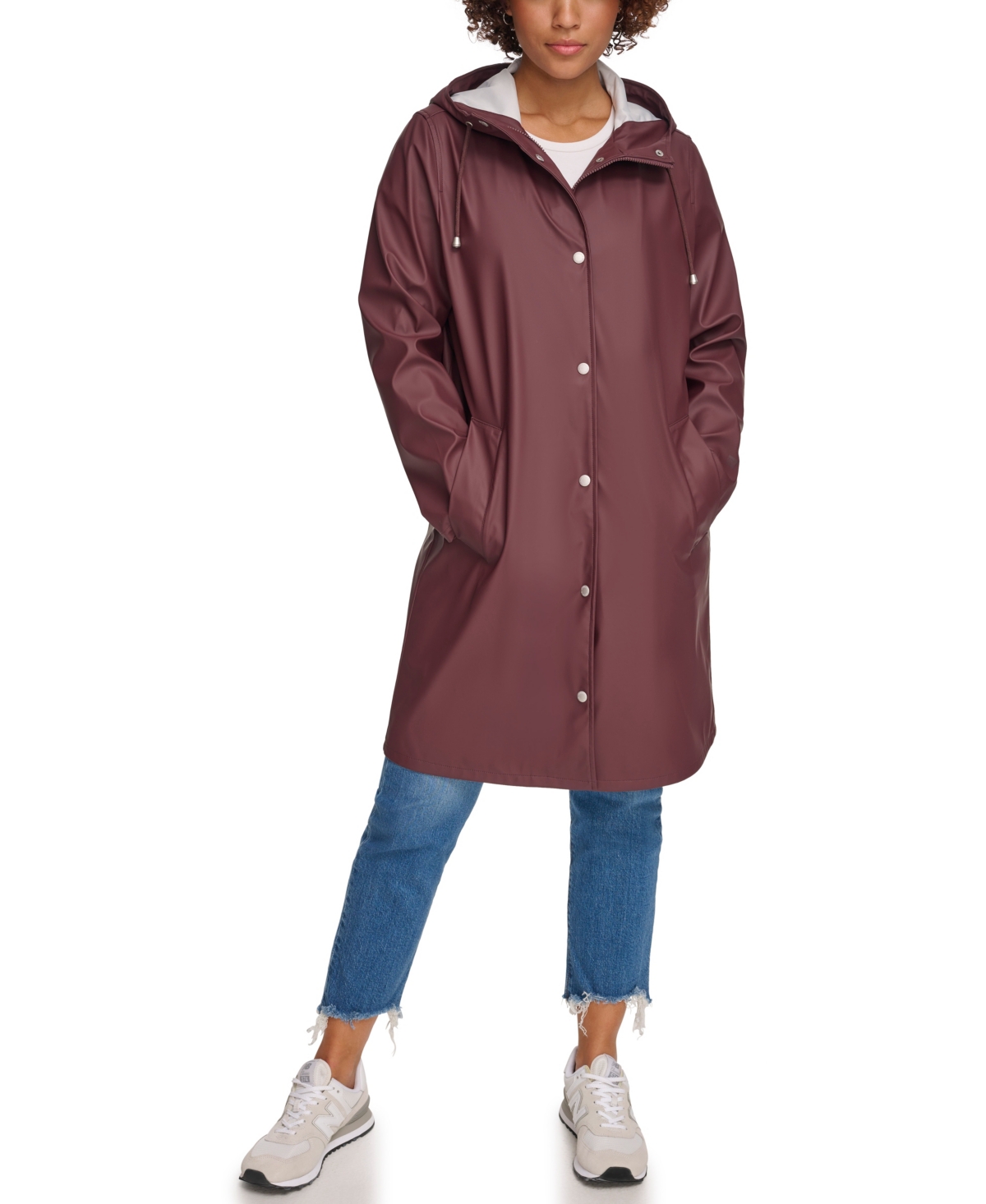 Levi's Women's Long Hooded Rain Coat