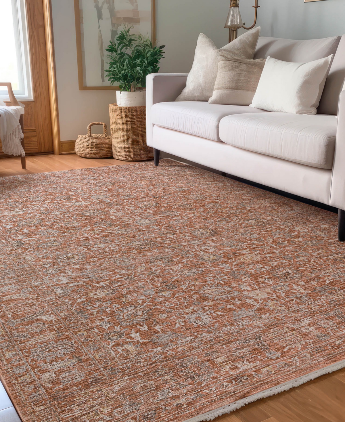 Dalyn Vienna Vi9 5'x7'10 Area Rug In Paprika