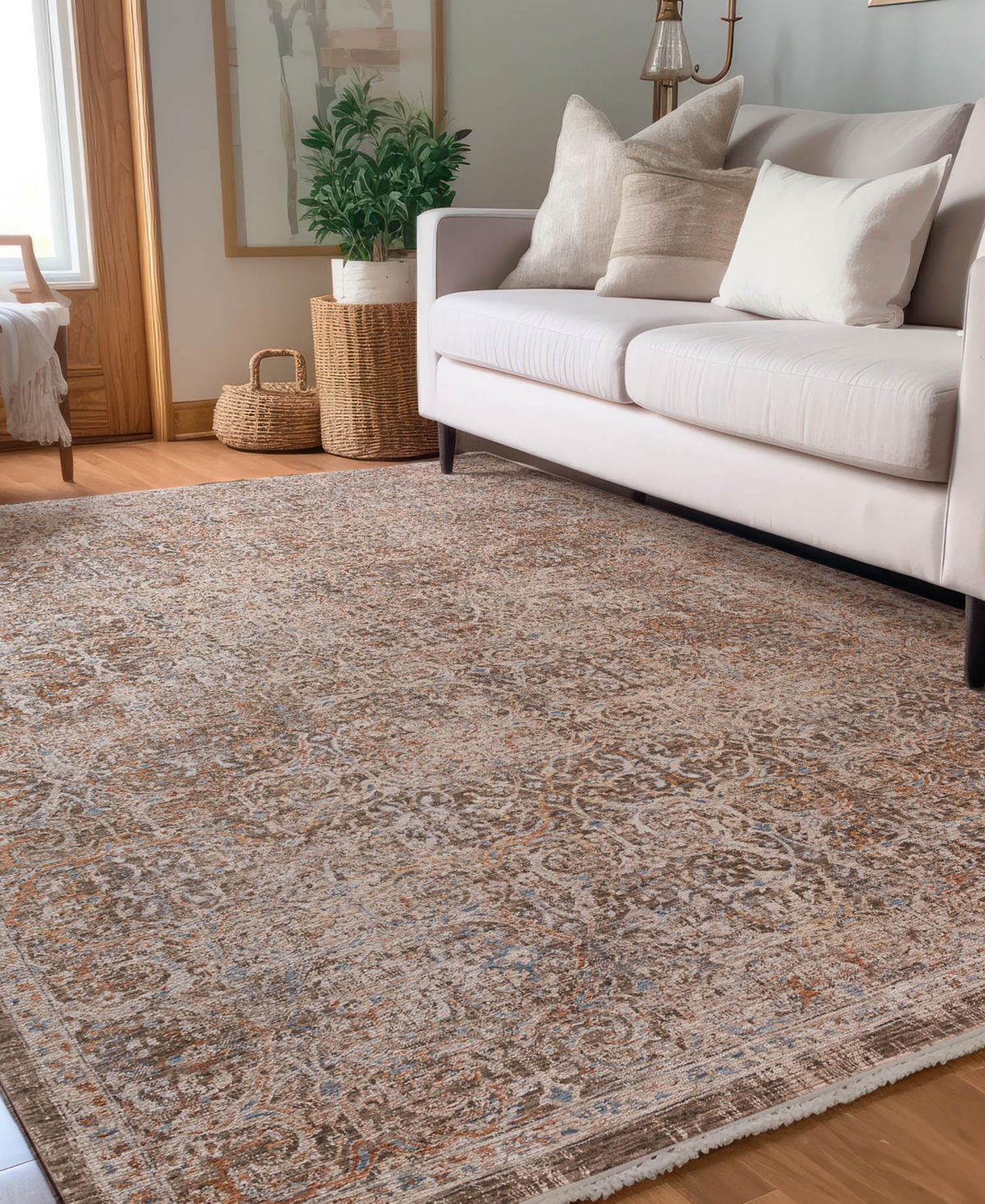 Dalyn Vienna Vi7 7'10x10' Area Rug In Chocolate