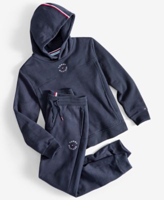 Big Boys Elevated Logo Embroidered Fleece Hoodie & Tapered-Fit Fleece Joggers