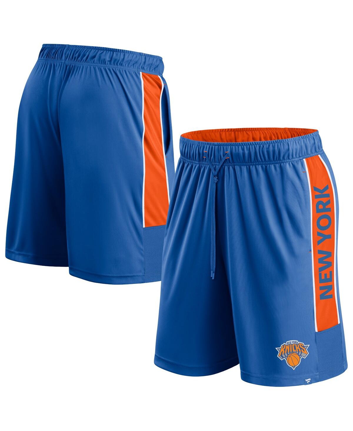 Shop Fanatics Men's Branded Blue New York Knicks Game Winner Defender Shorts