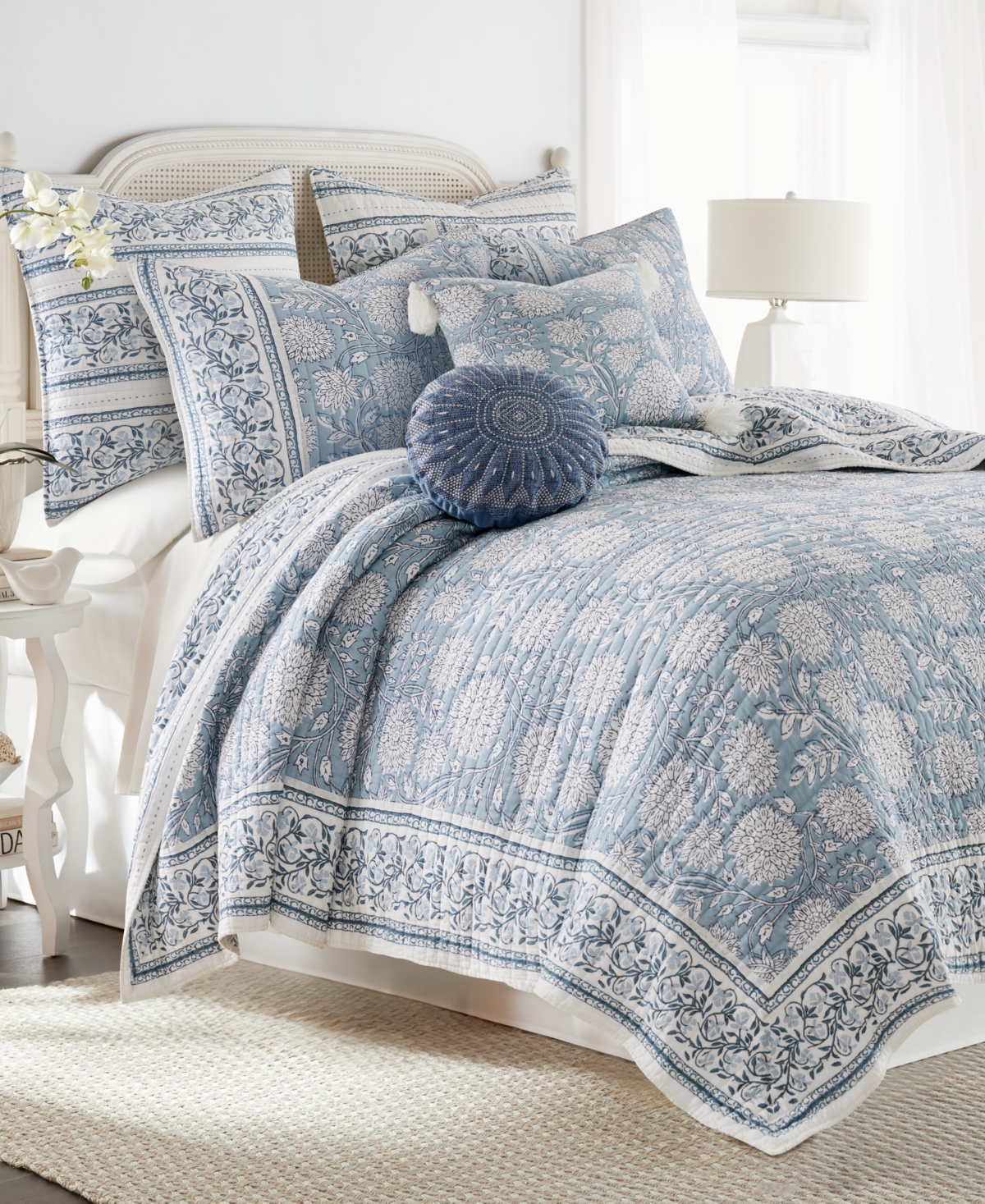 Levtex Adare Reversible 3-pc. Quilt Set, King/california King In Blue