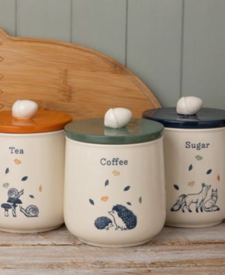 Woodland Set of 3 Storage Jars