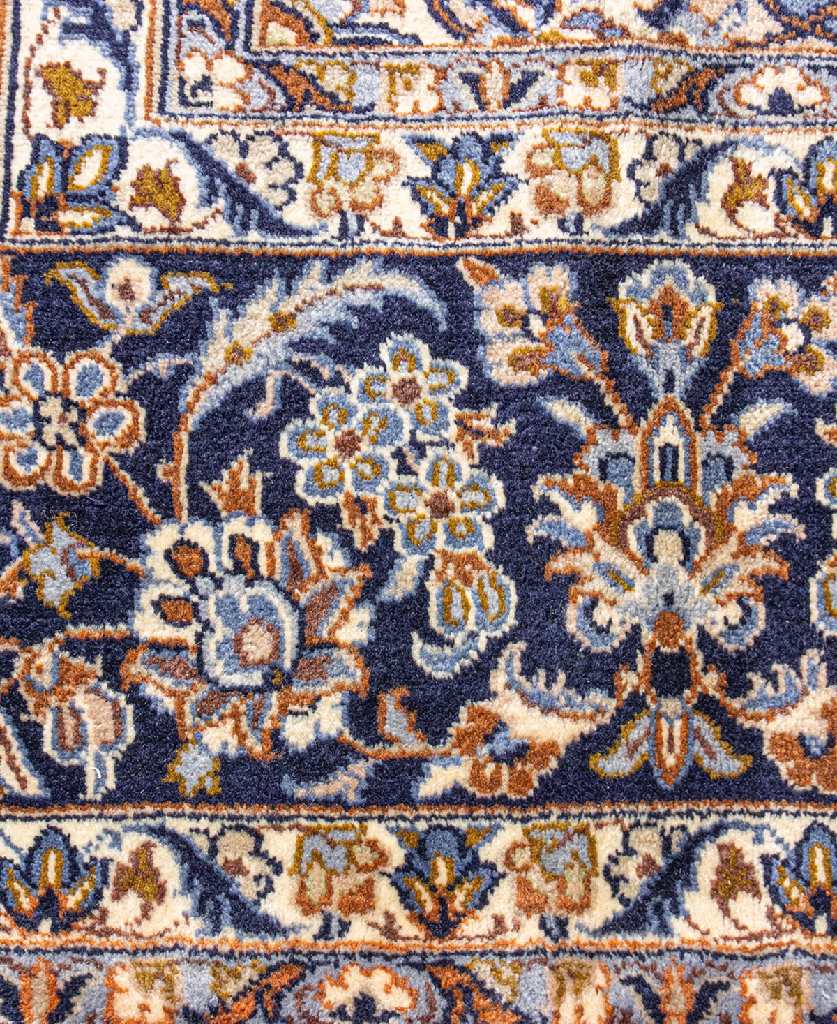 Shop Bb Rugs One Of A Kind Kashan 9'9x13'1 Area Rug In Dark Blue