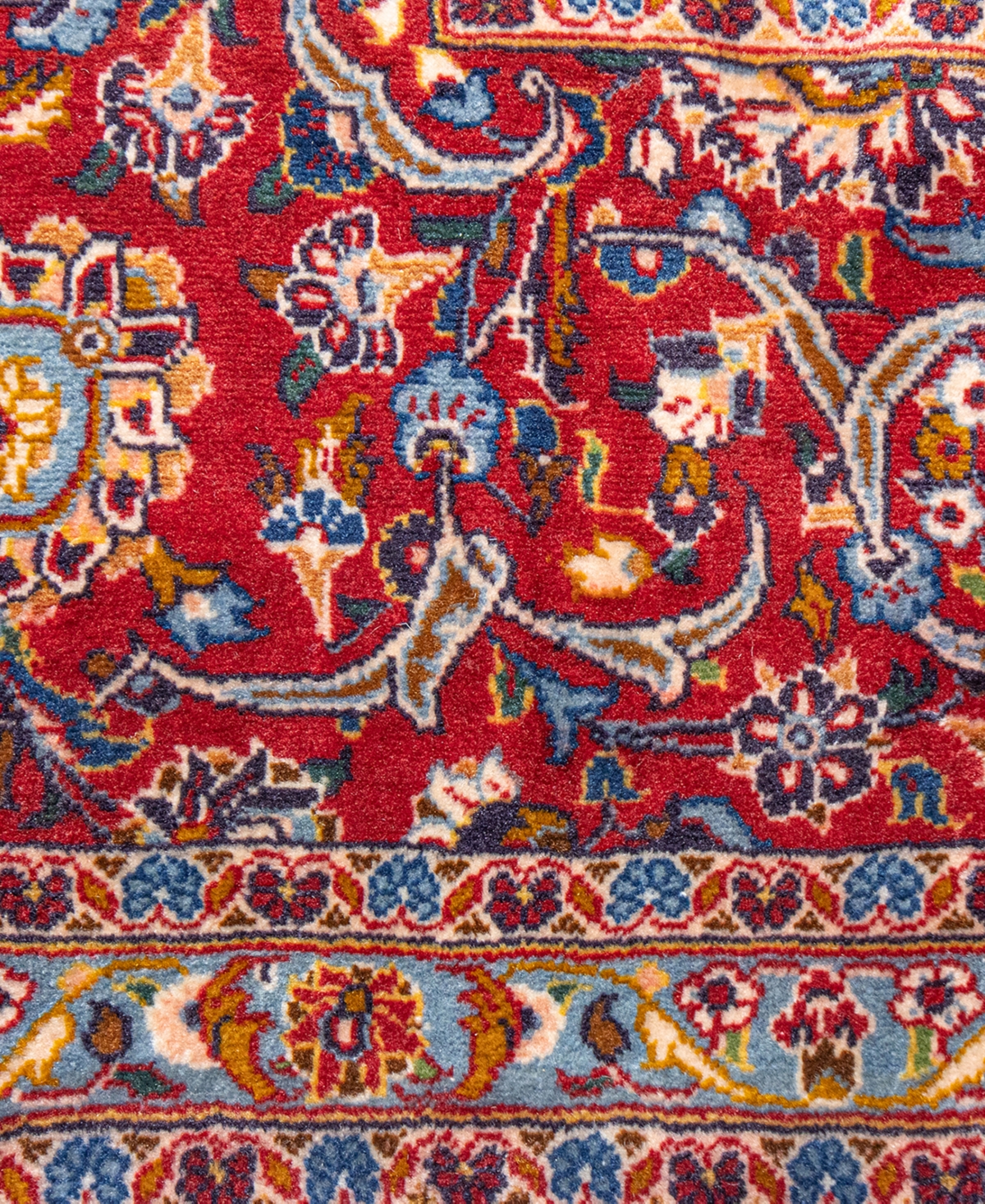 Shop Bb Rugs One Of A Kind Kashan 10'x13' Area Rug In Dark Blue