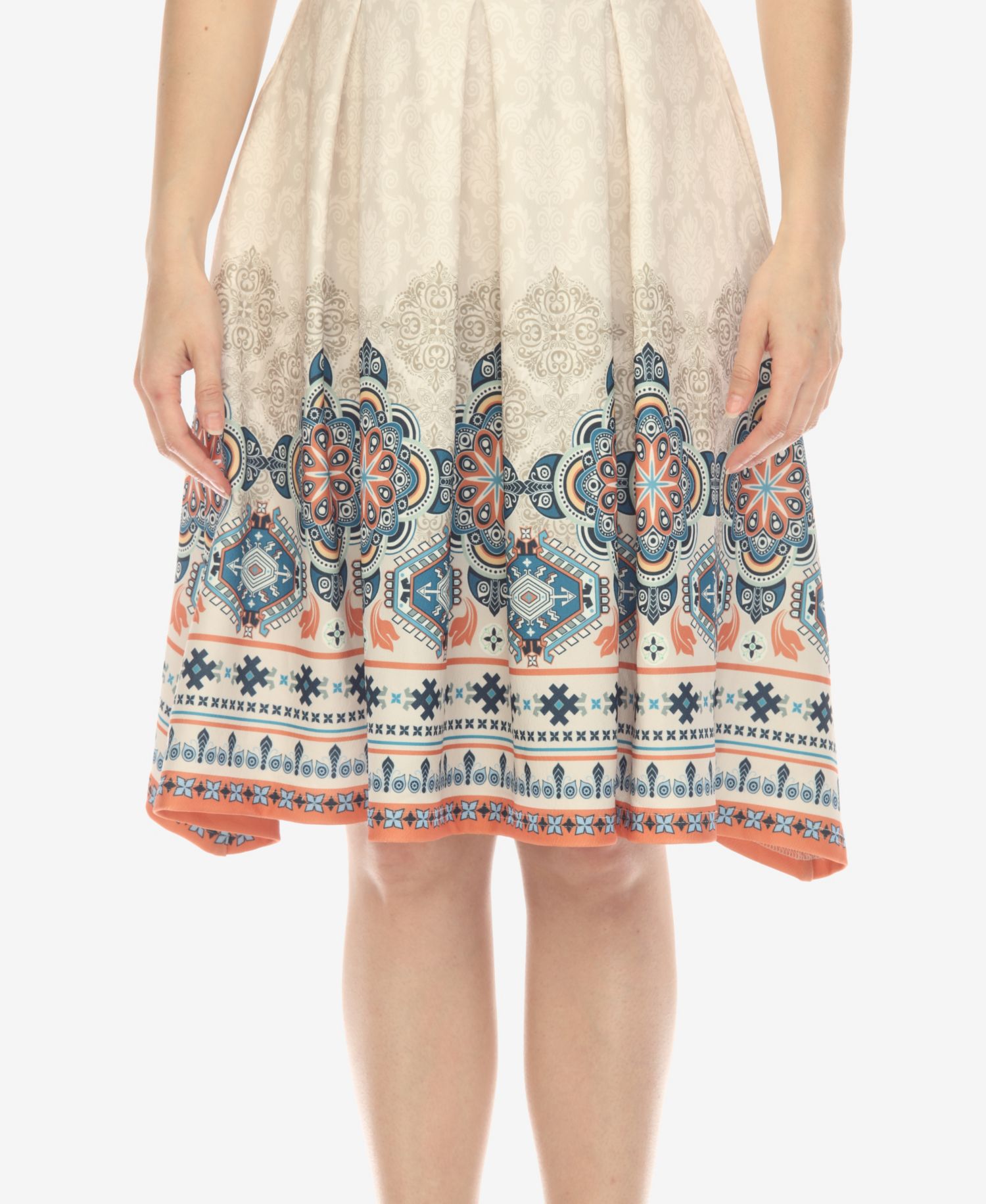 Women's Fit and Flare Knee Length Dress