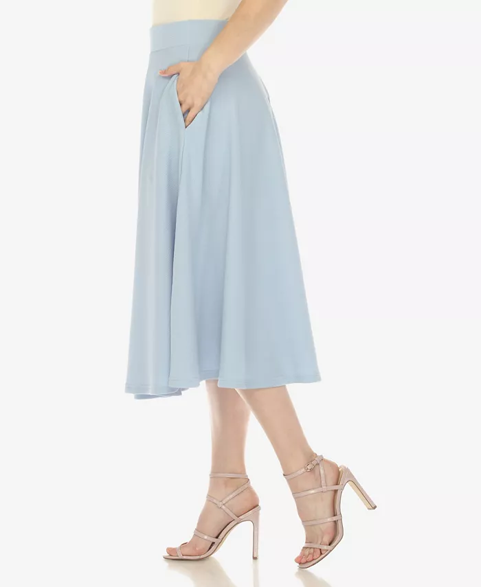 Women's Flared Skirt with Pockets - thumbnail 7
