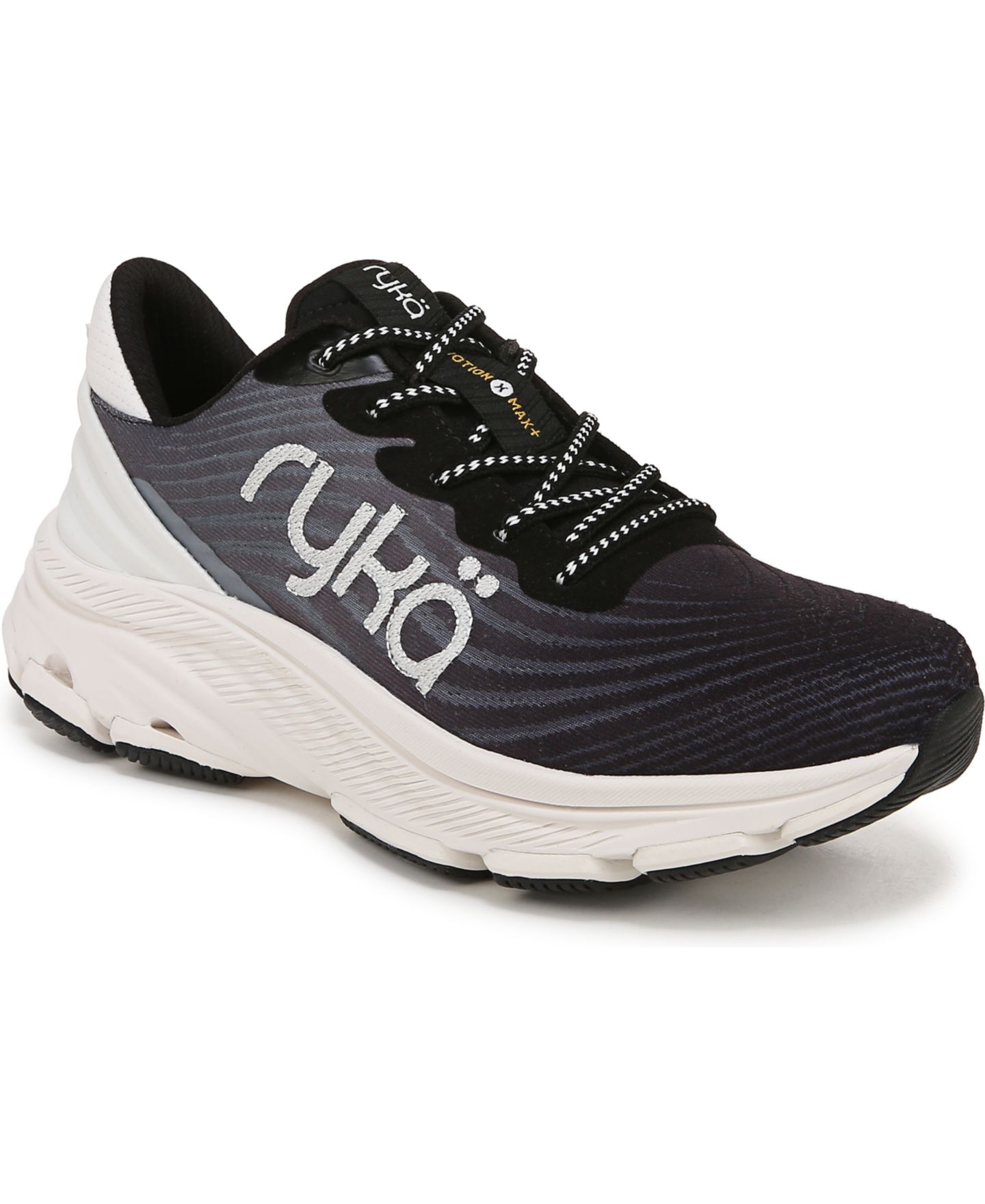 Женские кроссовки Ryka Premium Devotion X Max Plus Lace Up Walking, цвет: Чёрный сетчатый — фото 1