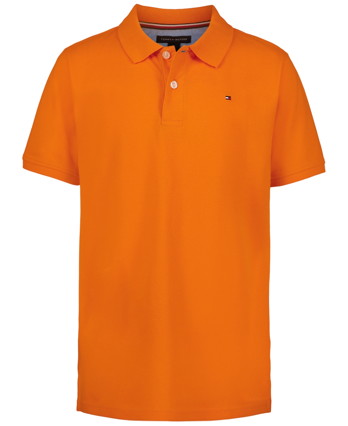 Tommy Hilfiger Kids' Little Boys Stretch Ivy Polo Shirt In Orange
