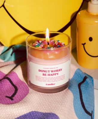 Donut Worry Be Happy Candle
