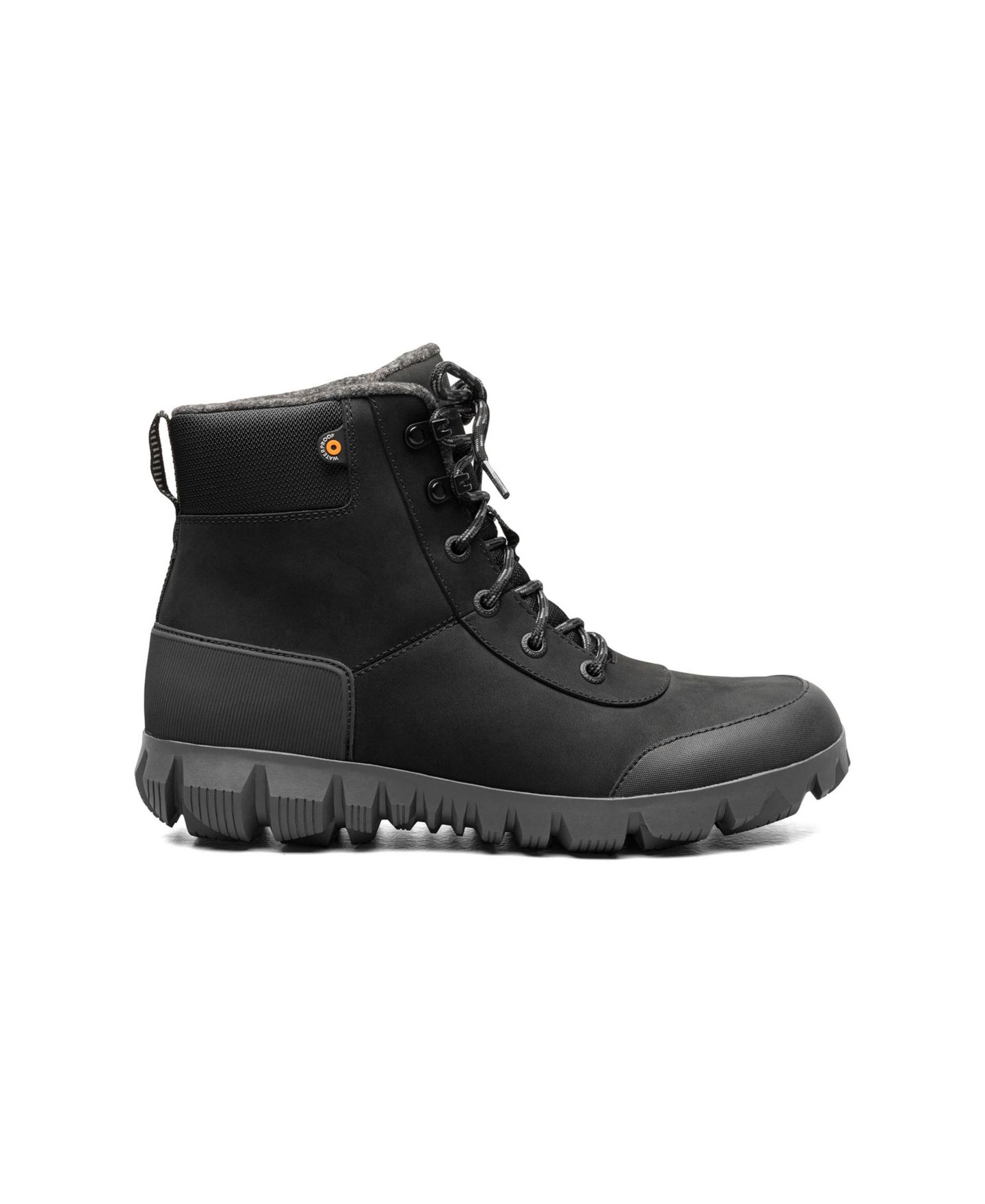 Мужские ботинки BOGS Arcata Urban Leather Mid Slip-Resistant Boot, цвет: Чёрный — фото 3