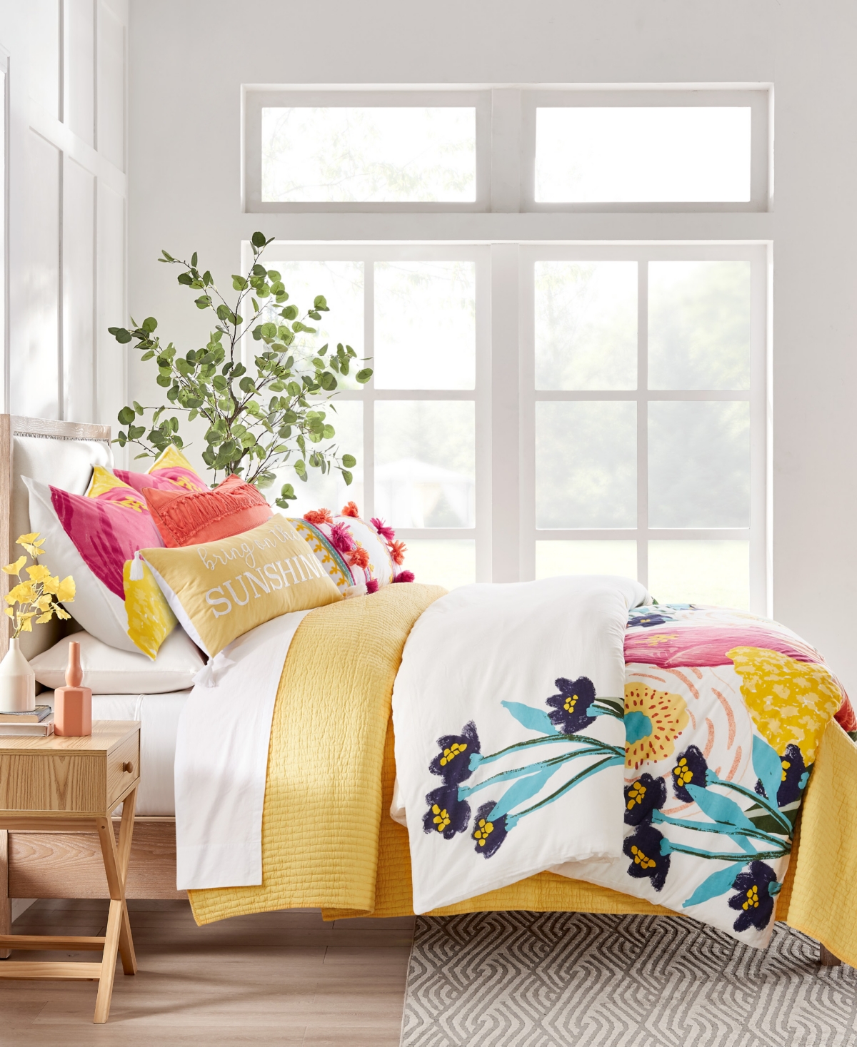 Levtex Grandiflora Reversible 3-Pc. Duvet Cover Set