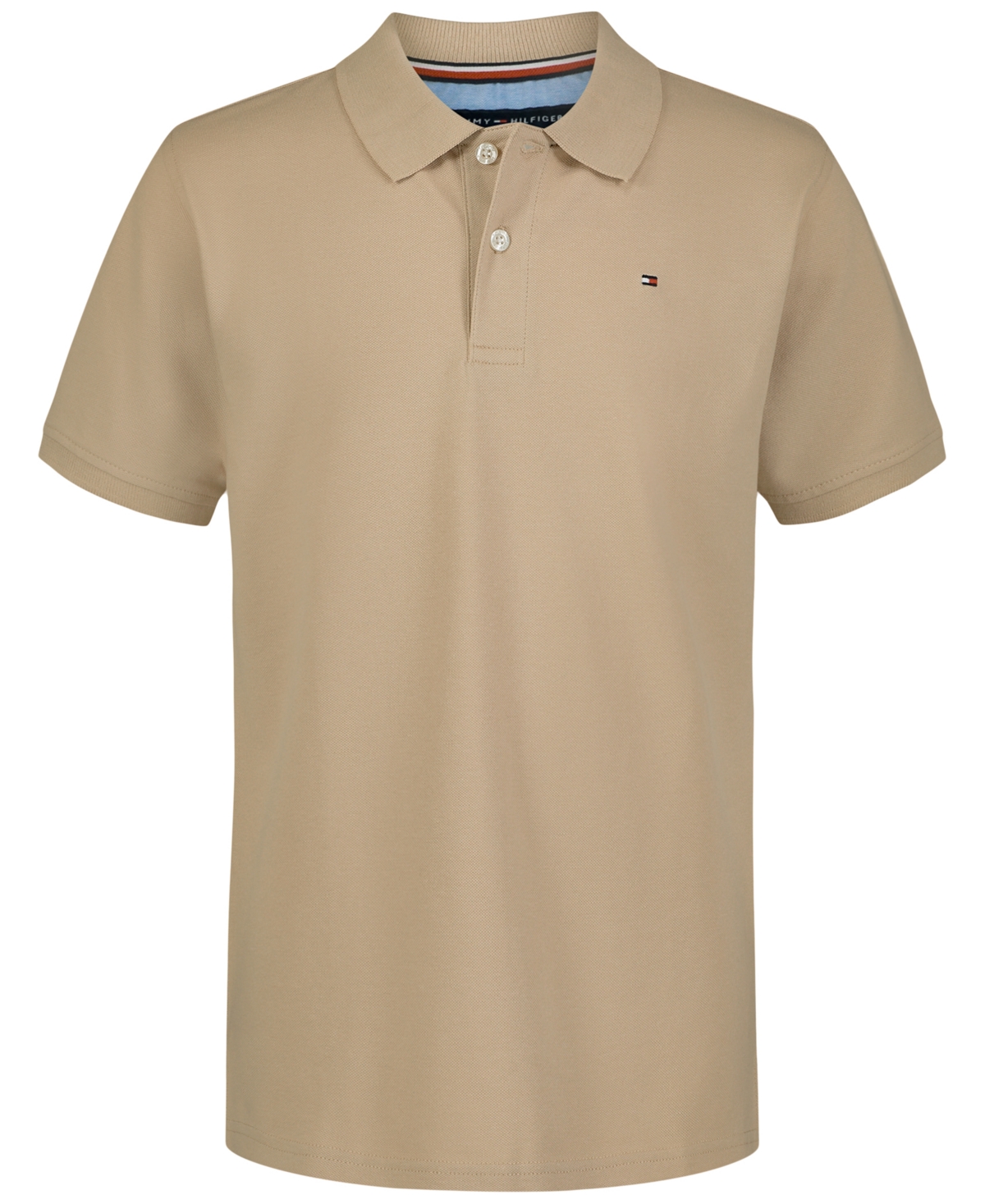 Tommy Hilfiger Kids' Little Boys Stretch Ivy Polo Shirt In Brown