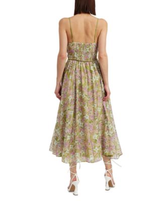 En Saison Women's Sedna Pleated Floral Maxi Dress - Macy's