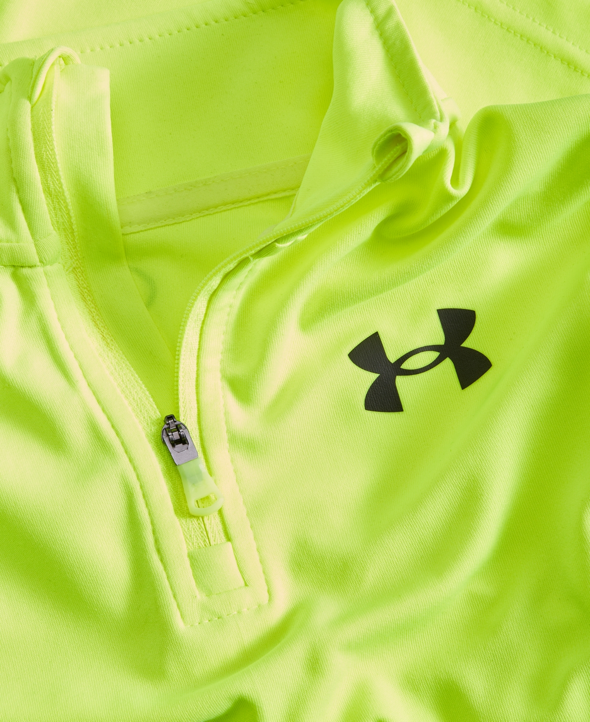 Under Armour Toddler and Little Boys 2-Pc. Quarter-Zip Tech Pullover & Tapered Joggers Set - Hi-vis Yellow