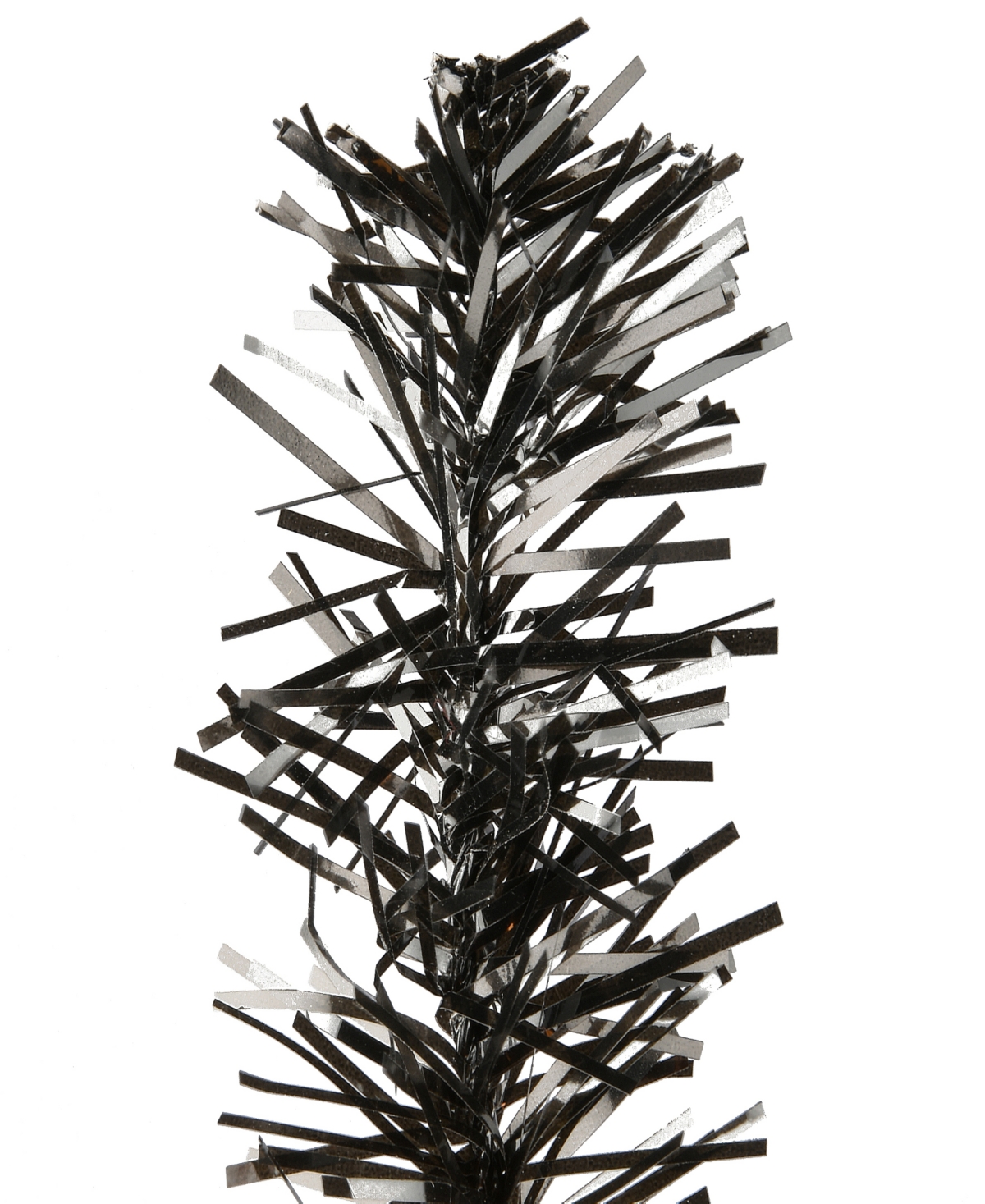 National Tree Company 24" Tinsel Tree, Black, Orange, Halloween Collection In Black