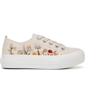 Women's Sadie-Sun Embroidered Lace Up Platform Sneakers