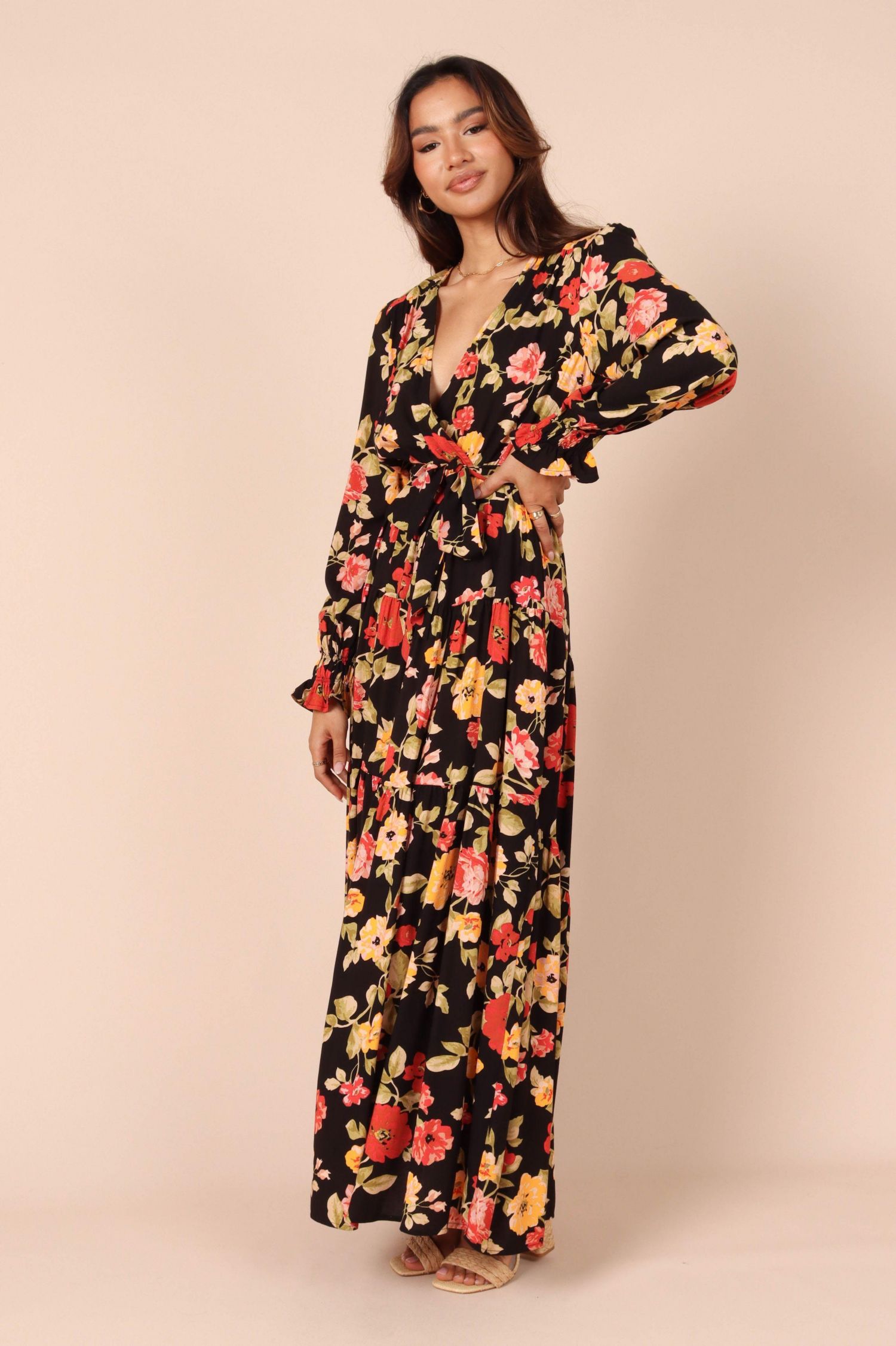 Women's Wrap Jacket Maxi Dress