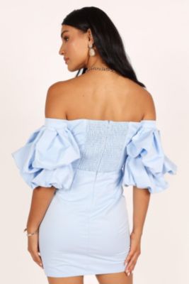 Fern Puff Sleeve Mini Women's Dress