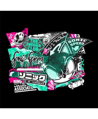 Boys Bioworld Street Art Youth Black Crew Neck Sweatshirt