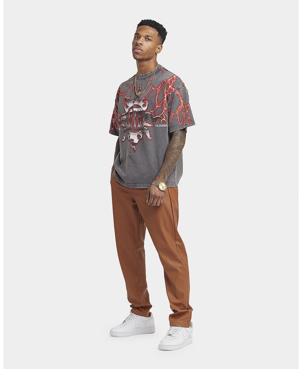 Men's Mykel Faux Leather Pant - Tan