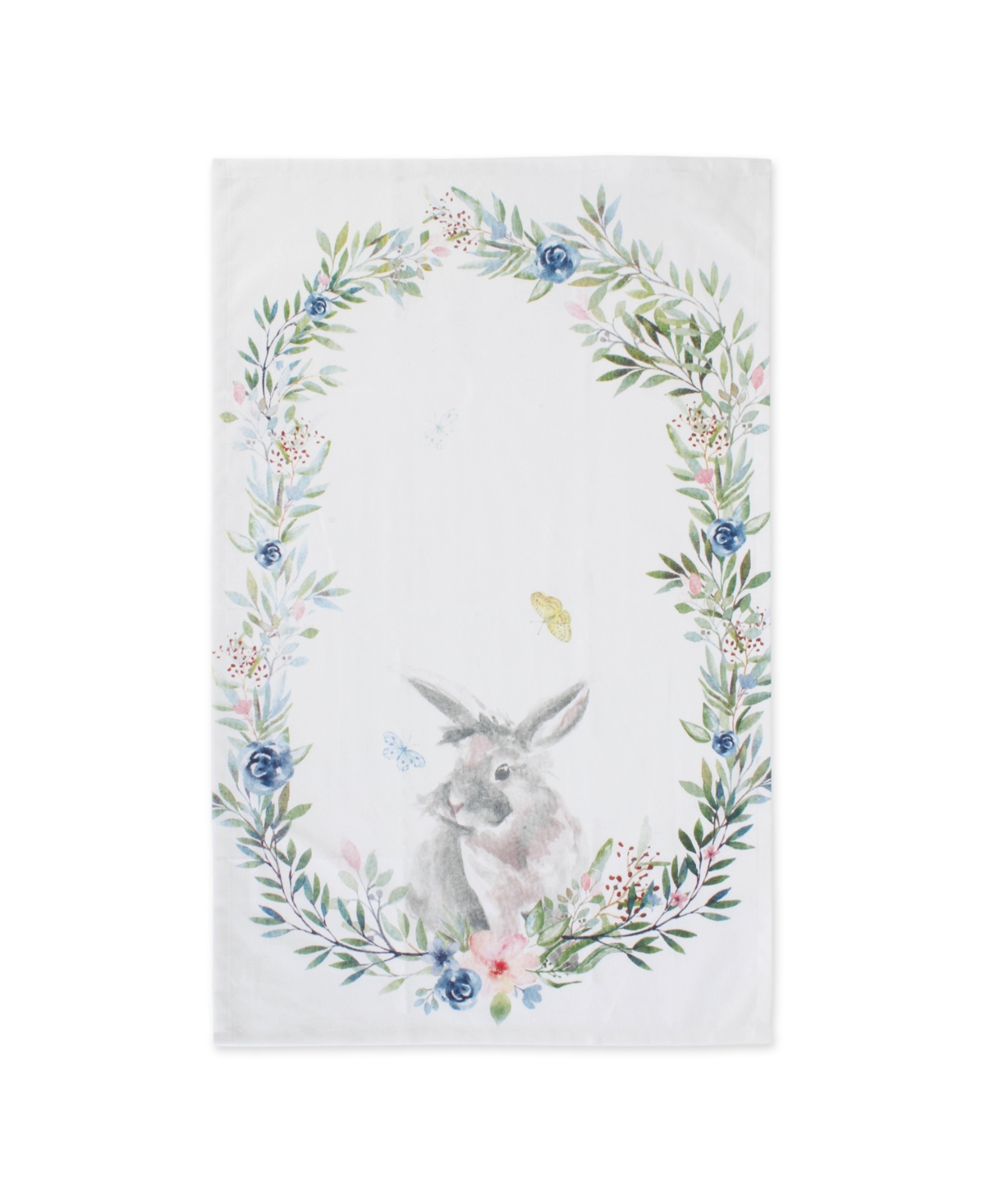Design Imports Easter Basics Collection Springtime Kitchen Essentials, Dishtowel Set, Floral Bunny, 3 Piece In Floral Bunny