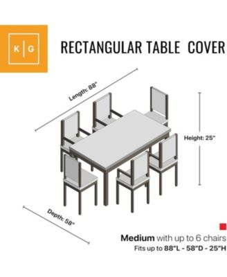 Table and Chair Rectangular Cover 88"